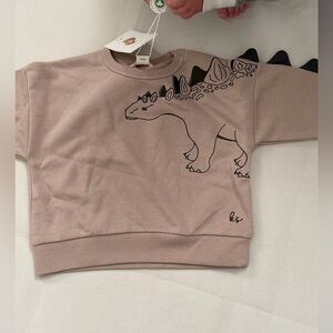 Konges Slojd Dinosaur Tail Sweatshirt 18M NWT